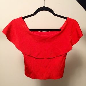 Zara Off-The-Shoulder Crop Top